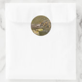 Sticker Rond Animal - Canards - Nager comme un canard (Sac)