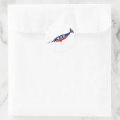 Sticker Rond Animal de fête - Narwhal (Sac)