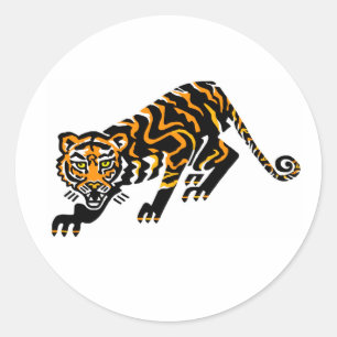 Sticker Rond Animal en voie de disparition - Espèce sauvage Coo