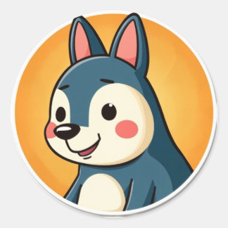 Sticker Rond Animal mûr