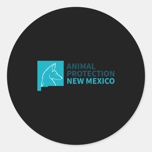 Sticker Rond Animal Protection New Mexico  (Devant)
