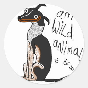Sticker Rond Animal sauvage d'AM