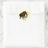 Sticker Rond Animated Mammoth (Sac)