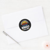 Sticker Rond Animateur de Bingo le Plus Cool du Monde (Enveloppe)