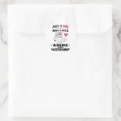 Sticker Rond Animation et Sketching (Sac)