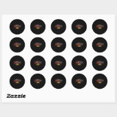Sticker Rond Animation Zombies Undead Heroes And Villains (Feuille)