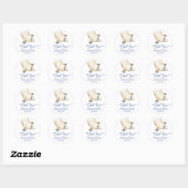 Sticker Rond Animaux australiens | Platypus Merci Favoriser (Feuille)