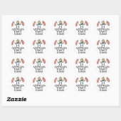 Sticker Rond Animaux Bon Goût (Feuille)