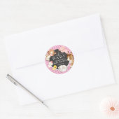 Sticker Rond Animaux de ferme Baby shower Favoriser (Enveloppe)