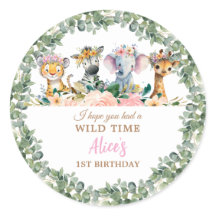 Animaux de Fête Fille Safari Jungle Sauvage