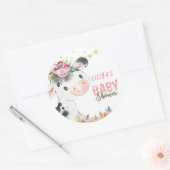 Sticker Rond Animaux de la ferme de vache Barnyard (Enveloppe)