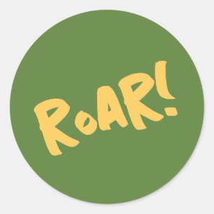 Sticker Rond Animaux de la fête des rues Anniversaire