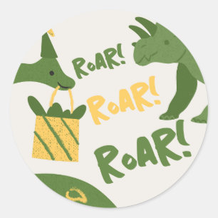 Sticker Rond Animaux de la fête des rues Anniversaire