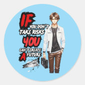 STICKER ROND ANIME (Devant)