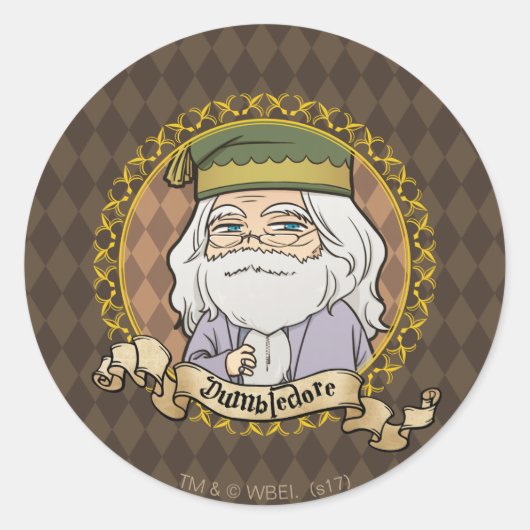 Sticker Rond Anime Dumbledore (Devant)