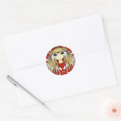 Sticker Rond Anime Girls (Enveloppe)