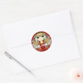 Sticker Rond Anime Girls - - Customisé (Enveloppe)