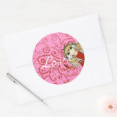 Sticker Rond Anime Love- (Enveloppe)