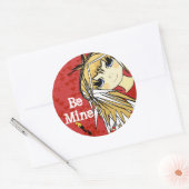 Sticker Rond Anime Love - Soyez mien (Enveloppe)