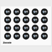 Sticker Rond Anime Me Rend Heureux De Vous (Feuille)