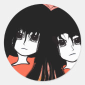 Sticker Rond Anime Twins (Devant)