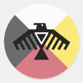 Sticker Rond anishinaabe (Devant)