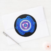 Sticker Rond Anja ou le troisième oeil le 6ème Chakra (Enveloppe)
