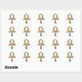 Sticker Rond Ankh (Feuille)