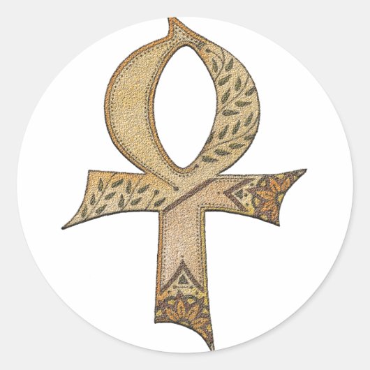 Sticker Rond Ankh (Devant)