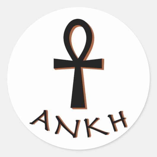 Sticker Rond Ankh (Devant)