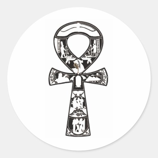 Sticker Rond Ankh 1 (Devant)