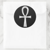 Sticker Rond Ankh Silver (Sac)