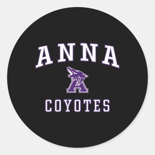 Sticker Rond Anna High School Coyotes C1 (Devant)