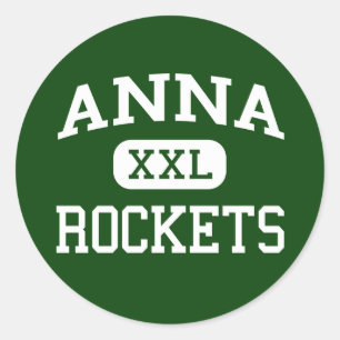 Sticker Rond Anna - Rocket - lycée d'Anna - Anna Ohio