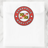 Sticker Rond Annapolis Maryland (Sac)