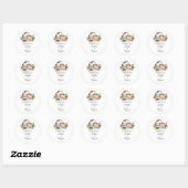 Sticker Rond anneau mariage Faire-part de mariage espagnol (Feuille)
