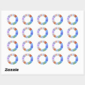 Sticker Rond Anneau zodiaque (Feuille)