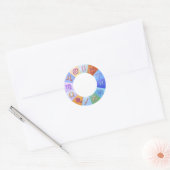 Sticker Rond Anneau zodiaque (Enveloppe)