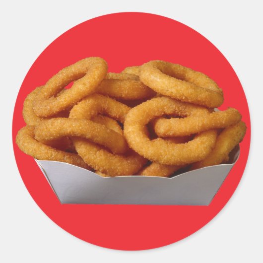 Sticker Rond Anneaux d'oignon (Devant)