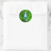 Sticker Rond Année du chat (Sac)