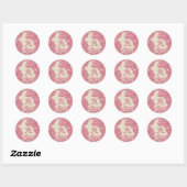 Sticker Rond Année du lapin 2011 "cru " (Feuille)