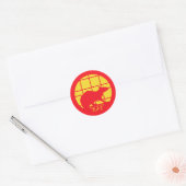 Sticker Rond Année du rat (Enveloppe)