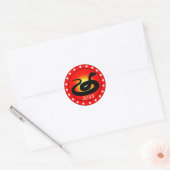 Sticker Rond Année du Serpent (Enveloppe)