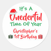 Sticker Rond Année impensable 1er anniversaire (Devant)