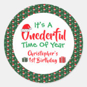 Sticker Rond Année impensable 1er anniversaire (Devant)