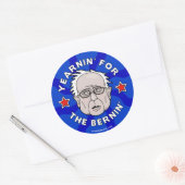Sticker Rond Année pour le Bernin', feuille de Bernie Sanders (Enveloppe)