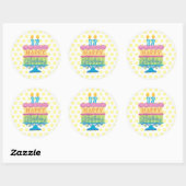 Sticker Rond Anniversaire 17 ans (Feuille)