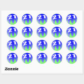 Sticker Rond Anniversaire 21 ans (Feuille)