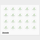 Sticker Rond Anniversaire 21 classique collant rond (Feuille)