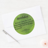Sticker Rond Anniversaire 3 Jean 1-2 (Enveloppe)